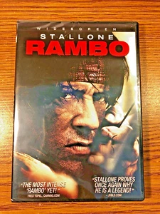 Rambo 2008 DVD Widescreen BRAND NEW FACTORY SEALED STALLONE ACTION BLOOD MOVIE - Picture 1 of 8