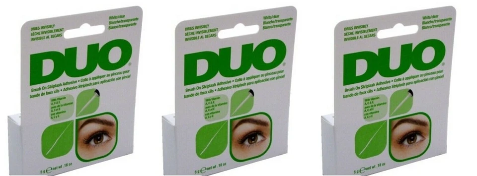 DUO Brush on lash Adhesive White Clear for Strip Lashes 5-Gram - 56812