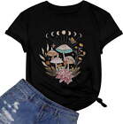 Women Summer T Shirt 2023 Mushroom Plant Graphic Tees