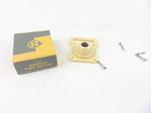 Vintage Ridale Bakelite Push Button 302 Doorbell Cover