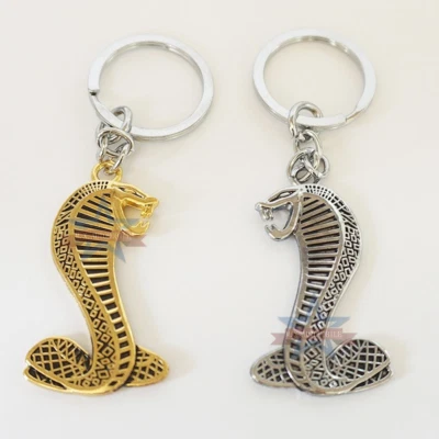 Ford Mustang Cobra Metall Schlüsselanhänger Transponder Lanyards Schlüsselring - Bild 1 von 4