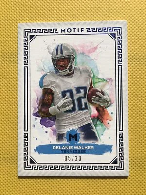 2024 Topps Motif Delanie Walker Ultramarine Blue SP #d 05/20 Tennessee Titans - Image 1 of 4