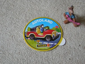 FALLER AUTOLAND ORIGINAL WERBE-AUFKLEBER BUMPER STICKER 10 cm, MODELLBAU - Bild 1 von 1
