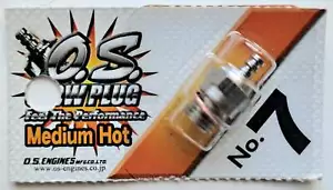 OS No. 7 Medium Hot Glow Plug and Copper Washer - Picture 1 of 1