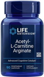 ACETYL-L-CARNITINE ARGINATE CELL BRAIN HEALTH 90 Caps 620mg LIFE EXTENSION - Picture 1 of 3