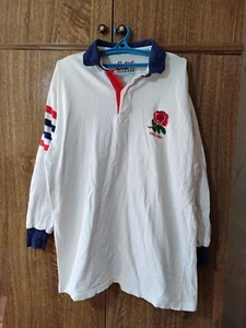 England National Rugby Team Cotton Traders Home Shirt 1991 Jersey Men Size L - Picture 1 of 10