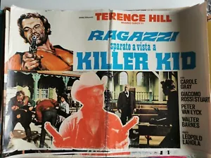 FOTOBUSTA RAGAZZI SPARATE A VISTA A KILLER KID TERENCE HILL, CAROLE GRAY 1 - Picture 1 of 1