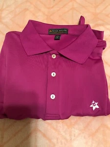 Peter Millar Summer Comfort Mens Large Golf SS Polo Shirt No Flaws - Picture 1 of 6