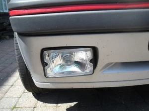 PEUGEOT 205 GTI PAR DE MARCOS NUEVOS CON RECUBRIMIENTO EN POLVO BRILLO x2 4 luces de conducción lámparas - Imagen 1 de 4