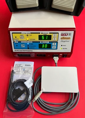 Richard Wolf Surgitron 4.0 HMz Dual RF  120 IEC Generator Ellman & Foot switch - Image 1 of 4