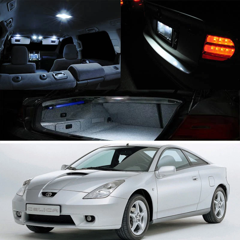 Kit de paquete completo de bombilla LED de xenón blanca interior para Toyota Celica 2000-up Foto 1 de 1