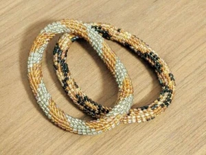 Aprosio & Co Perlen Armband Armreif 2er Set Schmuck Accessoire gebraucht guter Zustand - Bild 1 von 2