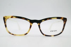 Brille Prada VPR 10V Braun Grün Weiß Oval Brillengestell eyeglasses Neu - Picture 1 of 6