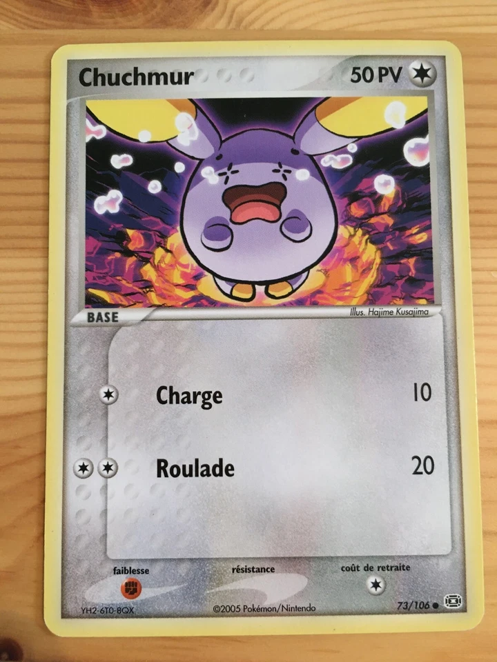 Carte Pokémon COMMUNE Chuchmur 73/106 EX Emeraude Bloc EX FR - Photo 1/1