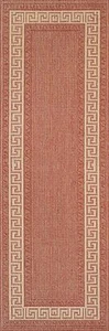 RED RUST Kitchen Utility Runner Rug Sisal like EASY CARE Anti Slip 60X180cm -33% - Picture 1 of 5