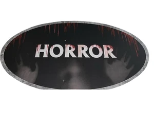 34x18 Spirit Halloween HORROR cardboard Sign End Cap Flat Bottom - Picture 1 of 9