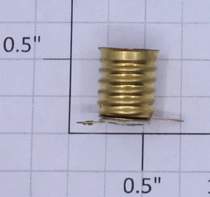 Lionel 1447-432 Brass Screw Base Light Bulb Socket with Solder Lugs - Picture 1 of 2