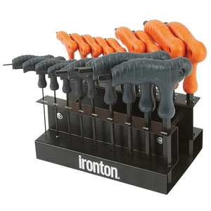 Ironton 18-Pc. T-Handle Hex Key Set, SAE/Metric Sizes - Picture 1 of 7
