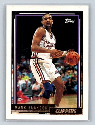 1992-93 Topps #325 Mark Jackson Los Angeles Clippers - Image 1 of 2