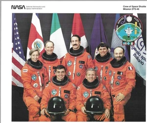 STS-46 Prime Crew NASA Litho 10" mal 8" W38474 SET 14 - Bild 1 von 1