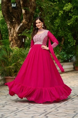 New Bollywood Pakistani Eid Dress Salwar Kameez Ready To Wear Suit Wedding Party - image 1 of 4