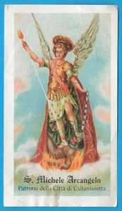 S. Michele Arcangelo Caltanissetta santino holy card image pieuse MA1354 - Picture 1 of 2