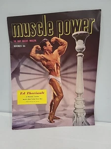 Muscle Power Magazine Nov. 1951 Ed Theriault Cover Joe Weider Body Building Gay - Imagen 1 de 2
