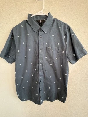 Volcom Button Down Short Sleeve Mens Medium - Image 1 of 4