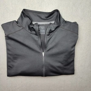 Patagonia Shirt Mens Extra Large Black Midweight Capilene 3 Quarter Zip Pullover - Picture 1 of 11
