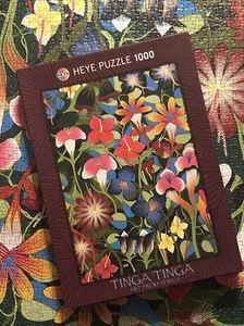 Heye Puzzles 1000 Pieces Tinga Tinga Art From Africa 29504 2012 African FLOWERS - Picture 1 of 5