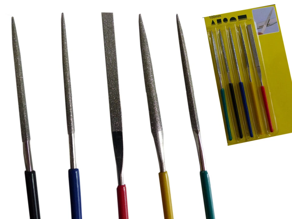 5 tlg Diamant Feilen Set/ Micro Diamantfeile/ Schlüsselfeile - Bild 1 von 1