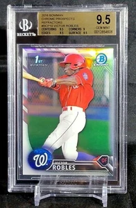 Bowman Chrome Prospects Refractor 2016 #BCP10 Victor Robles RC BGS 9,5 GEM MT - Imagen 1 de 2