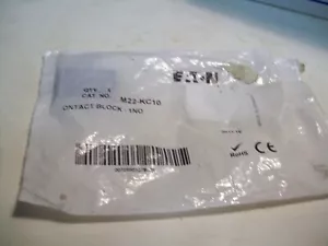 BLOCCO CONTATTI EATON M22-KC10 NUOVO CON SCATOLA NORMALMENTE APERTO 6A/230VAC P5158 - Foto 1 di 2