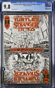 TMNT x Stranger Things #1 Director Cut Black & White 1st Print CGC 9.8 - Bild 1 von 3