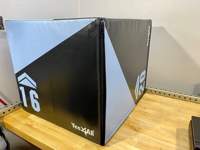 Caixa de salto pliométrica de espuma Yes 4 tudo 3 em 1 16 18 20 - Imagem 1 de 4