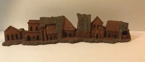Wood Carving Of Village Carving Small Very Intricate Wood Is Lightweight Brown - Picture 1 of 8