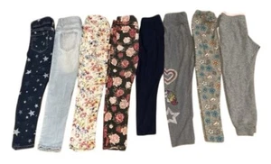 Lot of 8 pair Girls Jeans Jeggings 6/6X Floral Wonder Nation Jordache - Picture 1 of 18