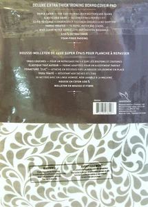 Westex Copri Asse da Stiro Imbottito Adatto 54x15 Foglia Girocollo Grigio Bianco - NUOVO - Foto 1 di 2