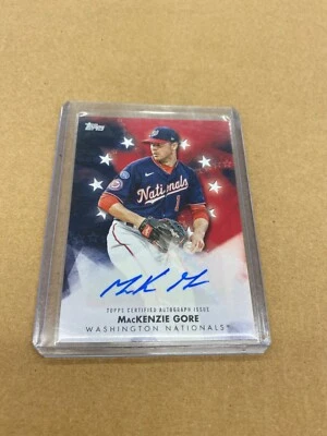 2024 Topps Series 1 MacKenzie Gore BASEBALL STARS AUTO #BSA-MG Nationals - Image 1 of 2