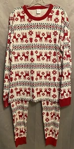 HANNA ANDERSSON DEAR DEER FAIR ISLE WEIHNACHTEN PYJAMA SET UNISEX ERWACHSENE XL Neu - Bild 1 von 9