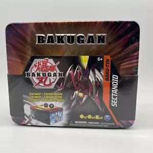 FACTORY SEALED Bakugan Sectanoid Baku-Tin & Mystery Figure Collectors Storage - Picture 1 of 3