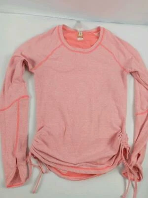 Top Lucy Athleisure para mujer talla XS naranja ventilado manga larga Tech Top Foto 1 de 4