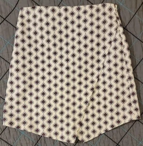 Ann Taylor Loft Damen Größe 2 A-Linie Rock asymmetrisch Faux Wickeloptik weiß - Bild 1 von 9