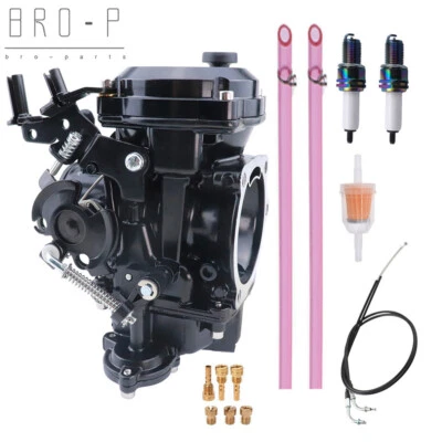 CV40 Carburetor For Harley-Davidson Sportster 883 1200 & 43'' Throttle Cable - Изображение 1 из 4