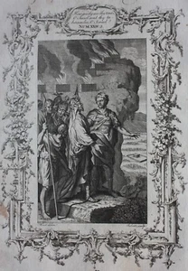 Original antique print BALAAM, PROPHET, Numbers XXIV, Dr Southwell's Bible, 1774 - Picture 1 of 4