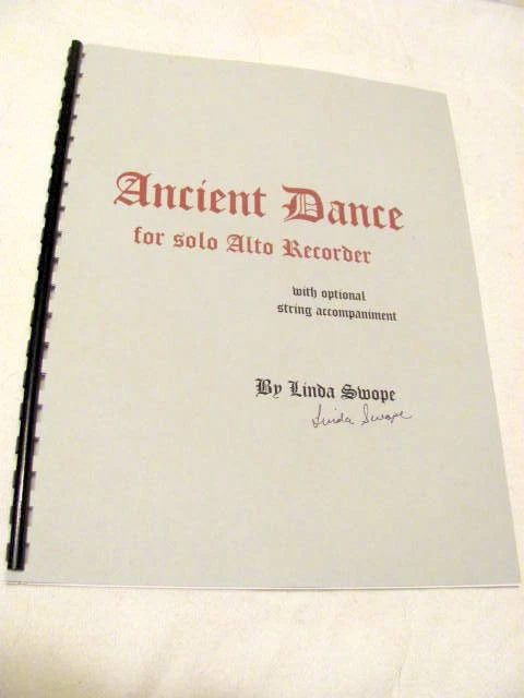 Ancient Dance for solo ALTO RECORDER with opt. guitar acc. by Linda Swope - Image 1 of 1