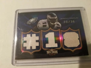 2010 Topps Triple Threads Jeremy Maclin #TTR108 Triple Jersey Relic 30/36 Eagles - Bild 1 von 1
