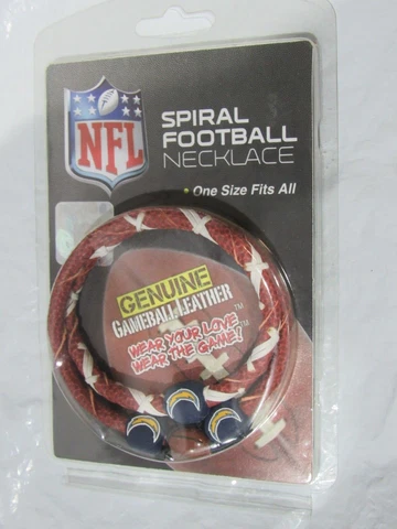 NFL Los Angeles Chargers Spiral Football Necklace by Gamewear Cover