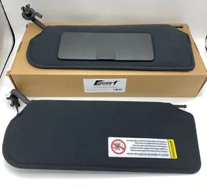 BRAND NEW Sun Visors Sunvisors Black FOR C5 Corvette 1997-2004 UPDATED - Picture 1 of 14