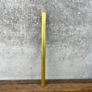 7/8 In Seatpost Old School BMX Gold Spiral Fluted 22.2 Post 16" Alloy 80s NOS - Picture 1 of 13